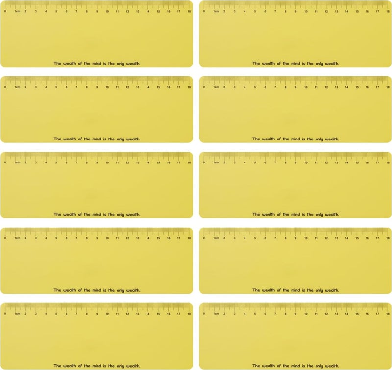 Winfox Yellow Dyslexia Tools for Kids, 10-Piece Guided Reading Strips, Colored Overlay Highlighters, Reading Tracking Rulers for Visual Stress, ADHD, Irlens Syndrome - Image 1